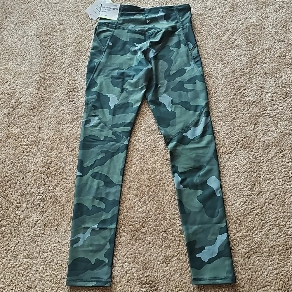 Old Navy Girls Camo High Waisted Leggings Large